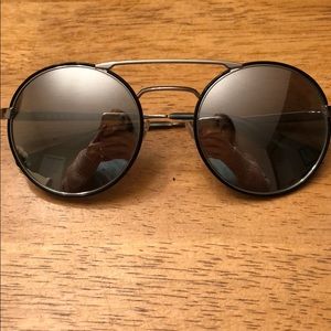 Authentic Prada Round Silver Sunglasses!
